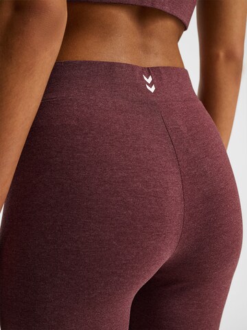 Skinny Pantaloni sportivi 'Pulse' di Hummel in marrone