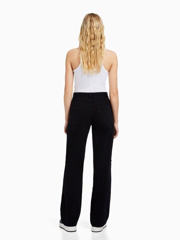 Bershka Wide Leg Jeans i sort