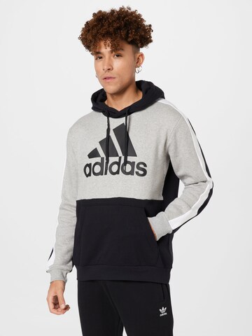 ADIDAS SPORTSWEAR Sweatshirt 'Essentials Colorblock Fleece' in Schwarz: predná strana