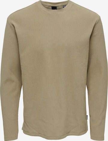Only & Sons Sweatshirt 'BERKELEY' i beige: framsida