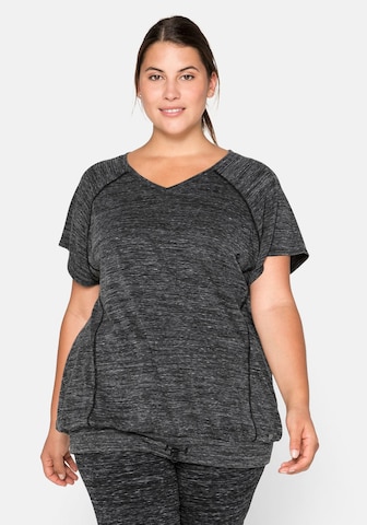 T-shirt fonctionnel SHEEGO en gris : devant