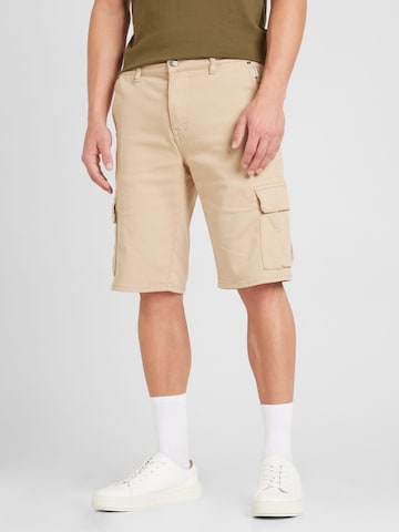 Regular Pantalon cargo BLEND en marron : devant