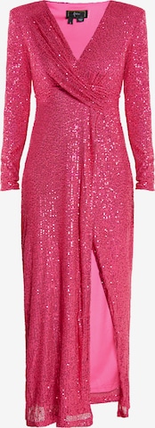 faina Evening Dress in Pink: front