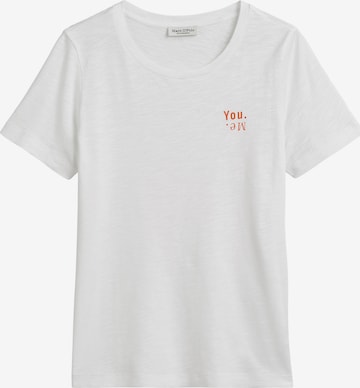 T-shirt Marc O'Polo en blanc : devant