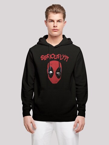 Sweat-shirt 'Marvel Deadpool Seriously - Color' F4NT4STIC en noir : devant