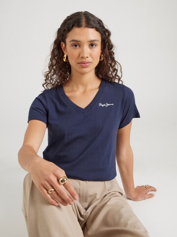 Pepe Jeans T-Shirt 'TOM' in Blau: Vorderseite