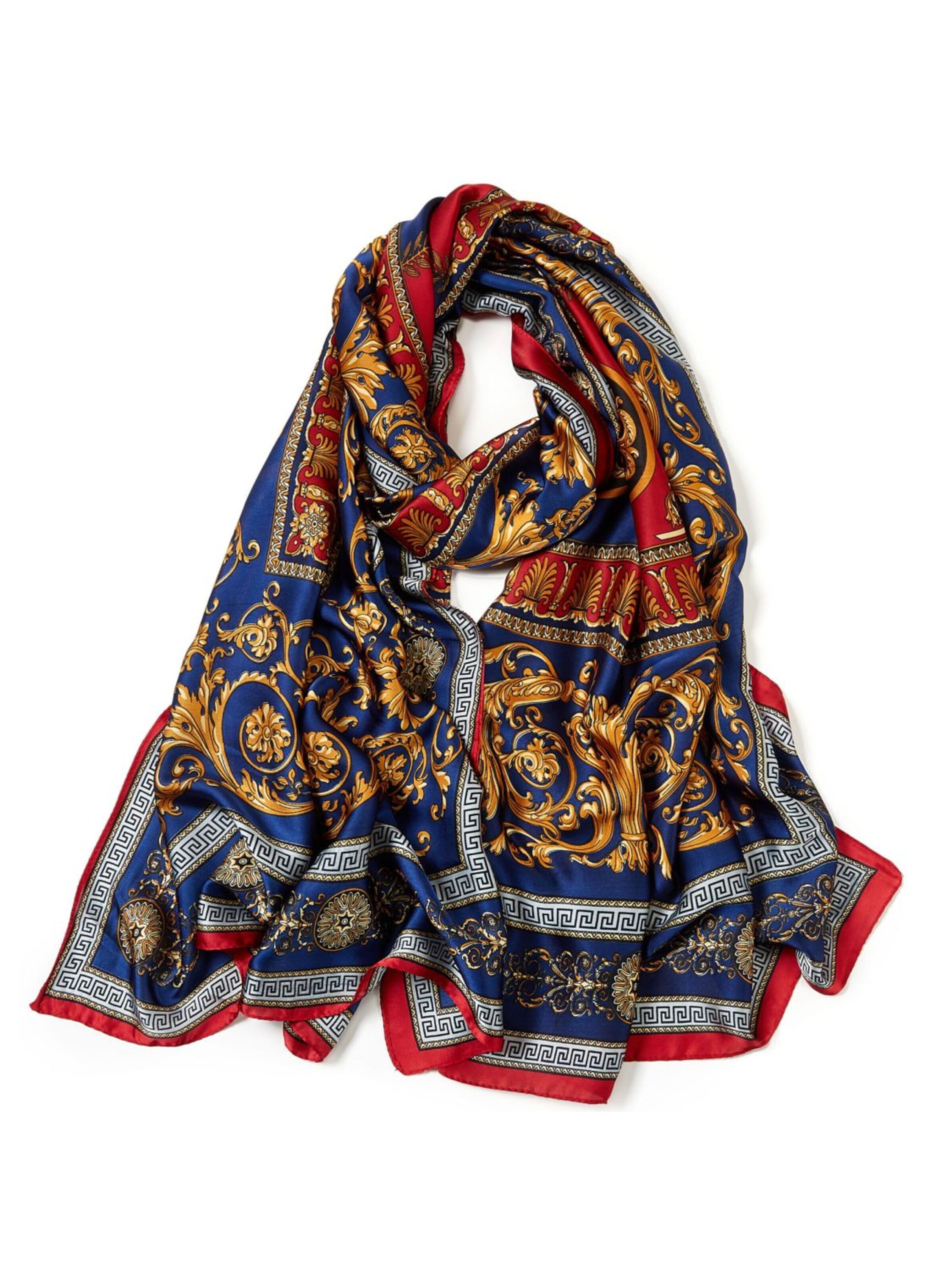 19V69 ITALIA - Chal 'Etole soie V PRINT' en rojo: frente