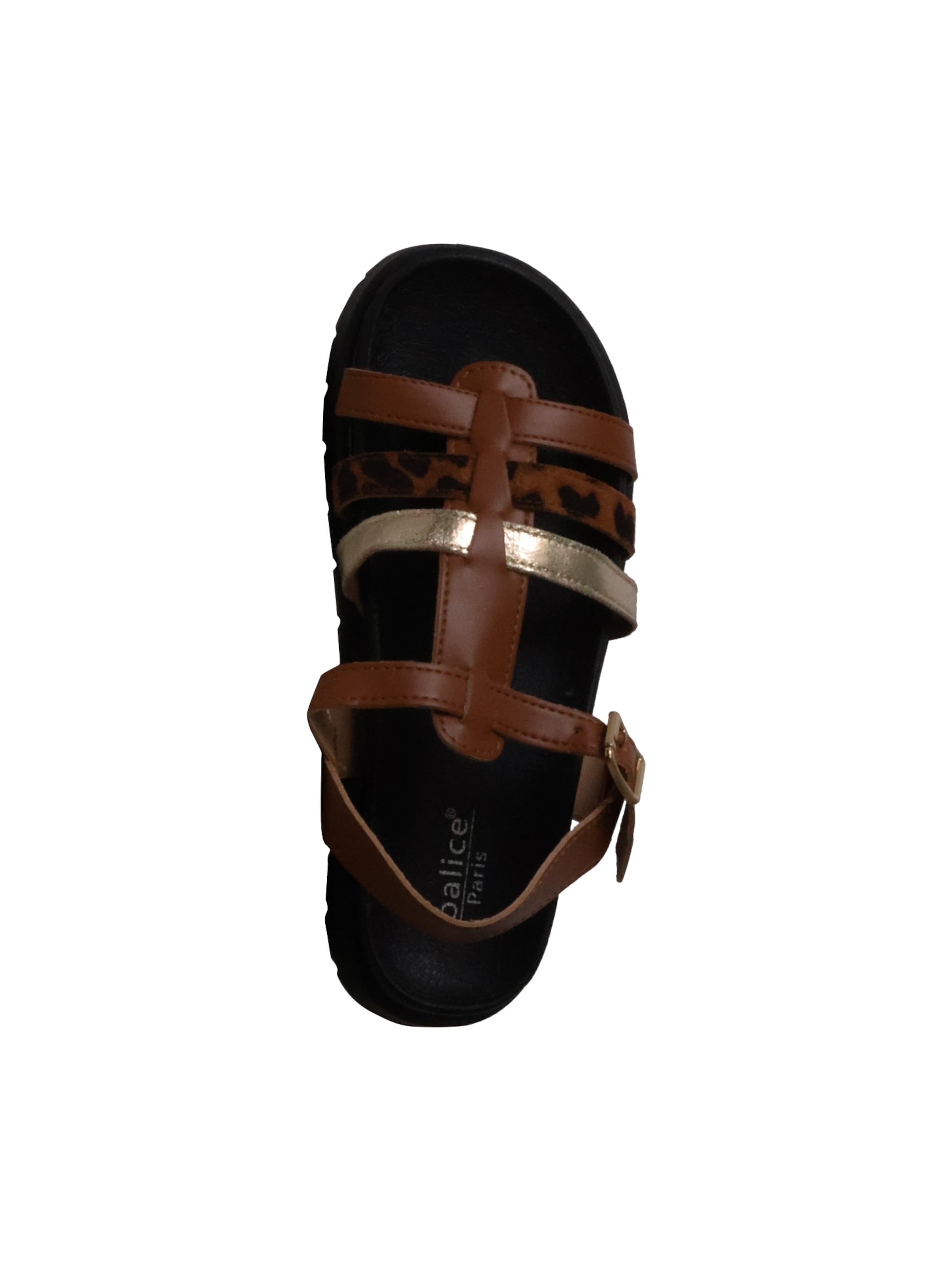 Sandales 'Flache Riemchensandalen von Joalice Paris' Super Mode en marron