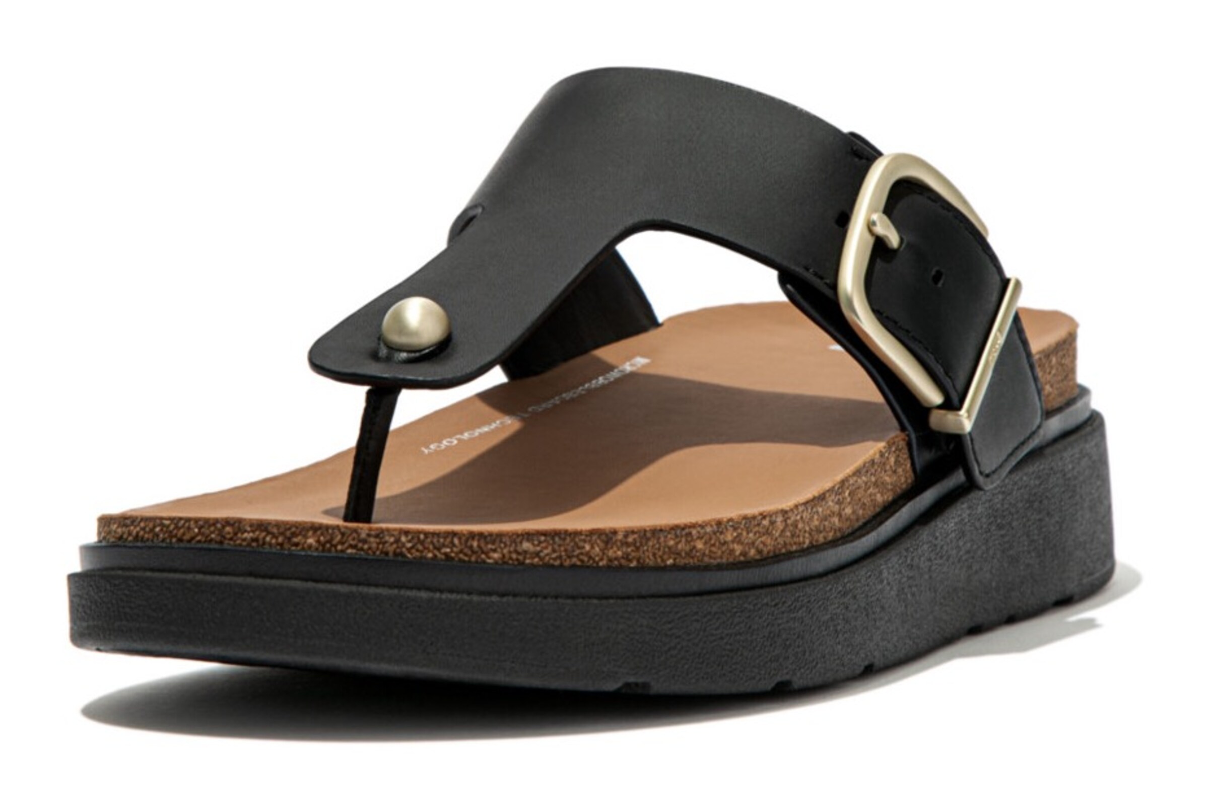 FitFlop Zehentrenner in Schwarz: Vorderseite