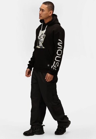 Recovered Kapuzenpullover 'Disney Space Mickey' in Schwarz