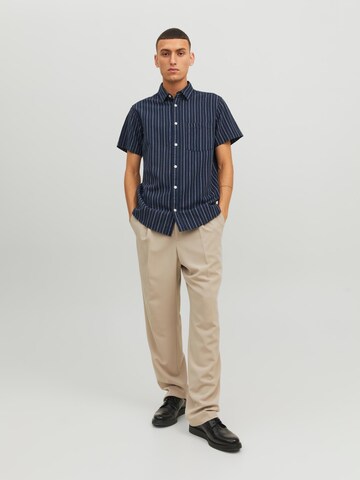 JACK & JONES - Ajuste confortable Camisa 'TULUM' en azul