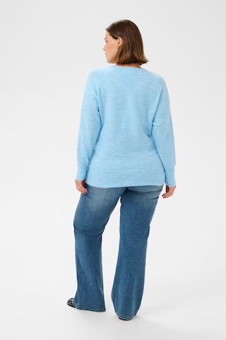 KAFFE CURVE Pullover 'KCNiela' in Blau