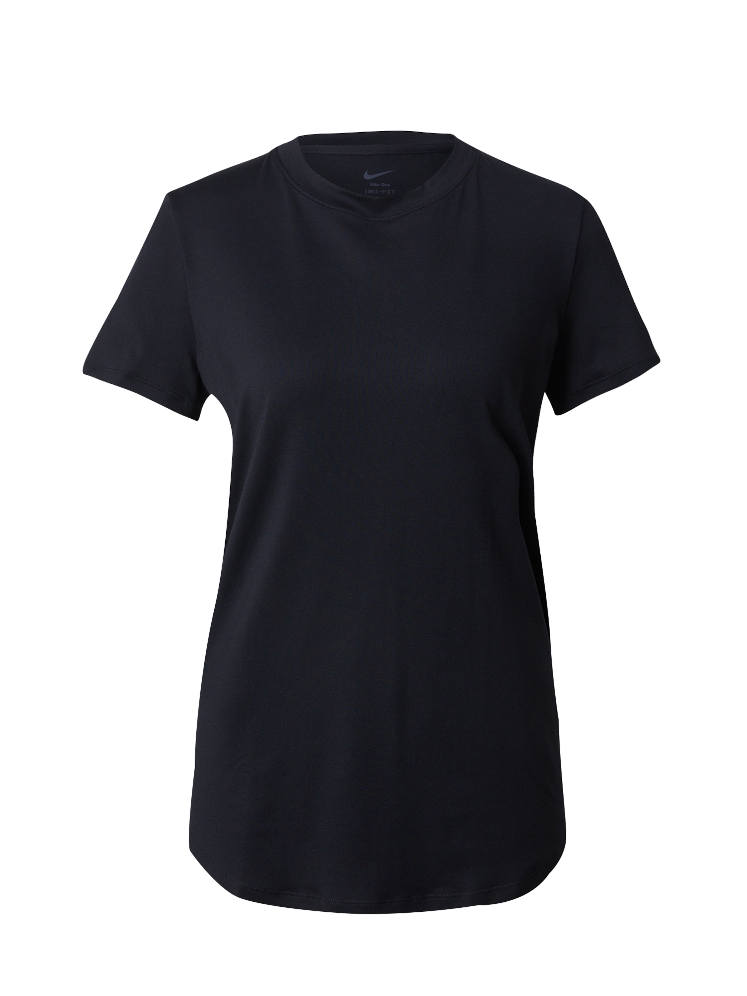 NIKETehnička sportska majica 'ONE' - crna boja: prednji dio