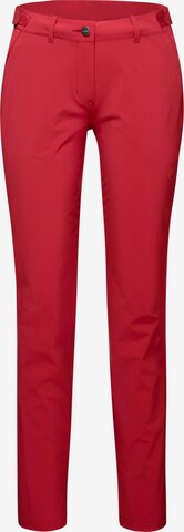 MAMMUT Regular Athletic Pants 'Runbold' in Red: front