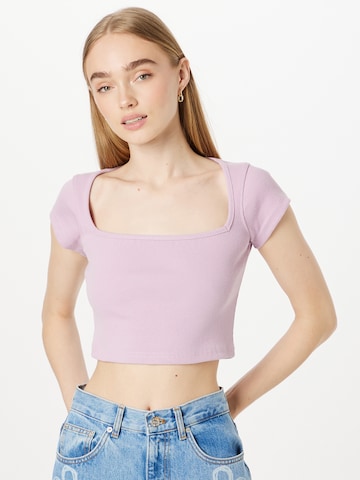 Nasty Gal Shirt in Purple: front