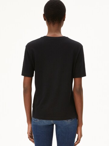 ARMEDANGELS T-Shirt 'LUALAA LIN' (GOTS) in Schwarz