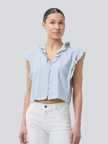 modström Blouse 'Nikkomd' in Blue: front