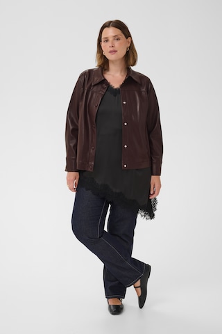 KAFFE CURVE Between-season jacket 'Arensa' in Brown