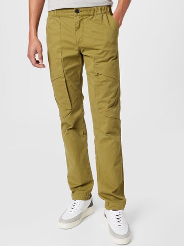 TOM TAILOR DENIM Slimfit Cargobroek in Groen: voorkant