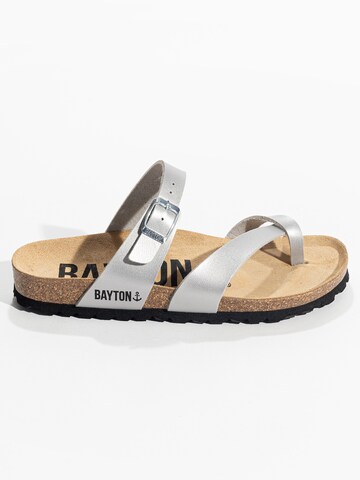 Bayton T-Bar Sandals 'Diane' in Silver