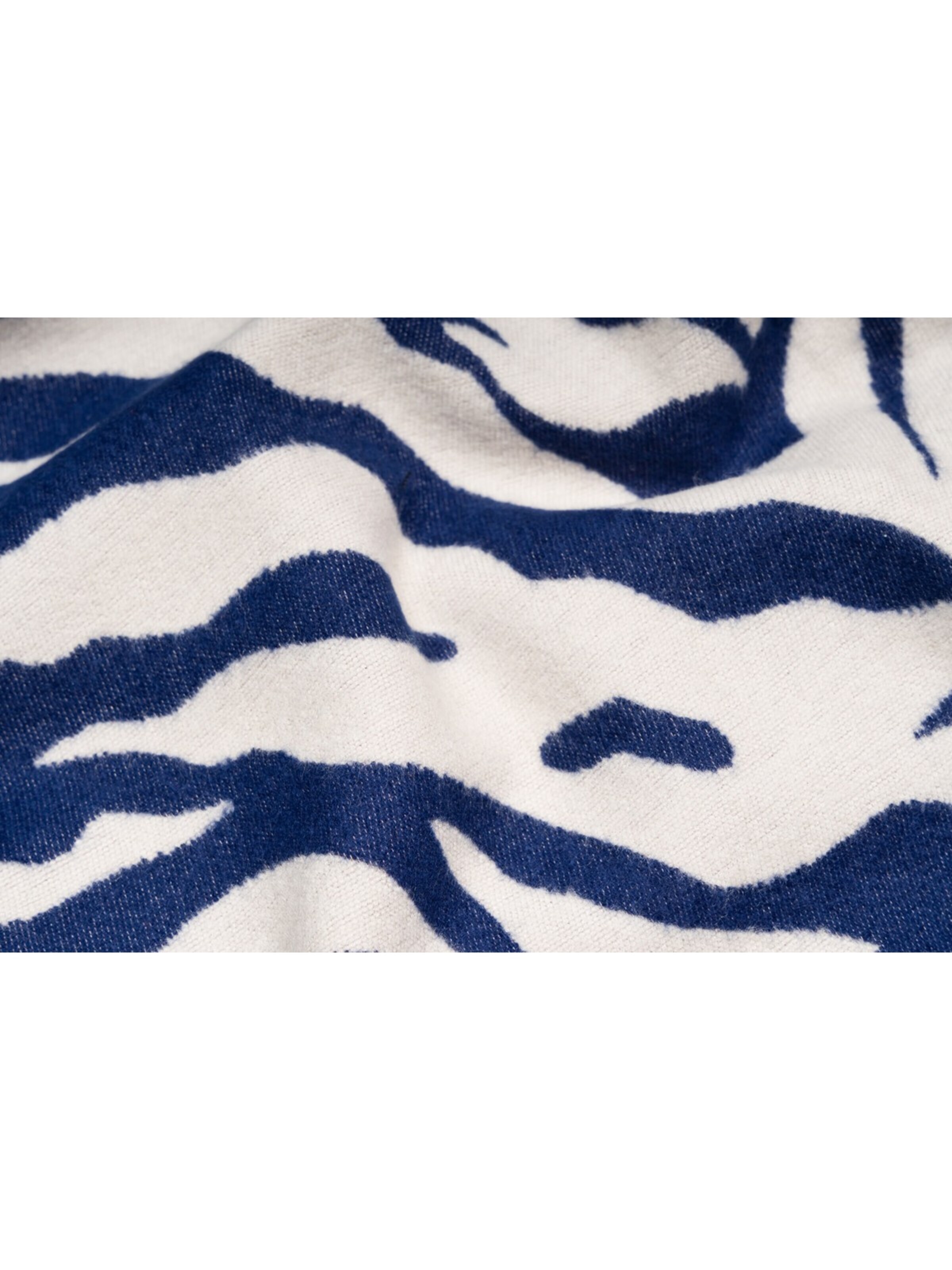 styleBREAKER Schal 'Schal mit Zebra Muster'‌‌‌‌‌ in Blau