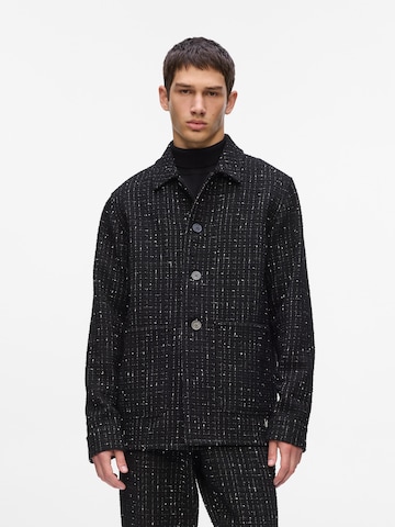 Karl Lagerfeld Regular fit Button Up Shirt in Black: front