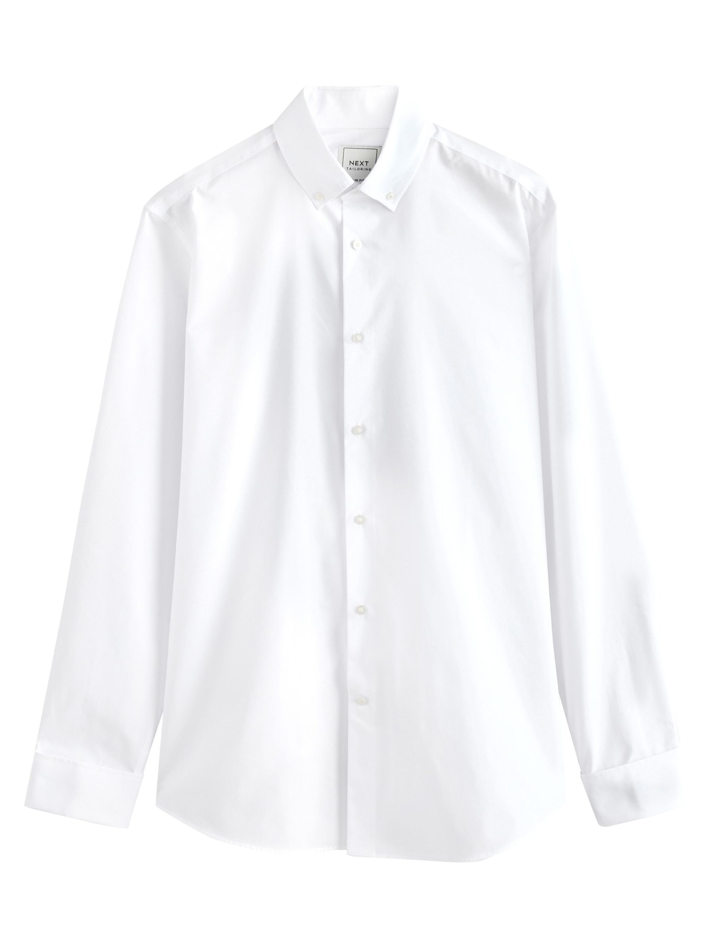 Next Slim fit Πουκάμισο σε λευκό: μπροστά