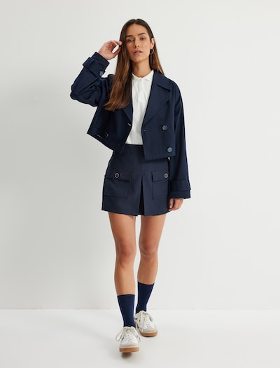 Koton Between-Seasons Coat in Navy, Item view