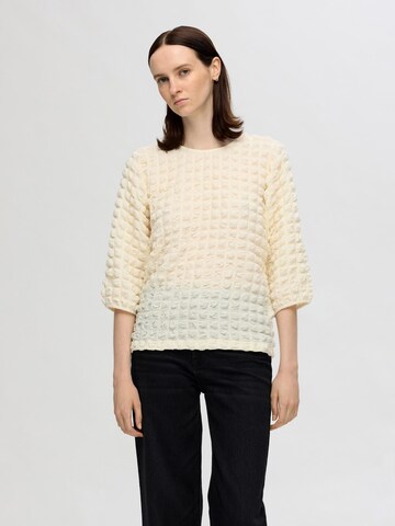 SELECTED FEMME Shirt in Beige: voorkant