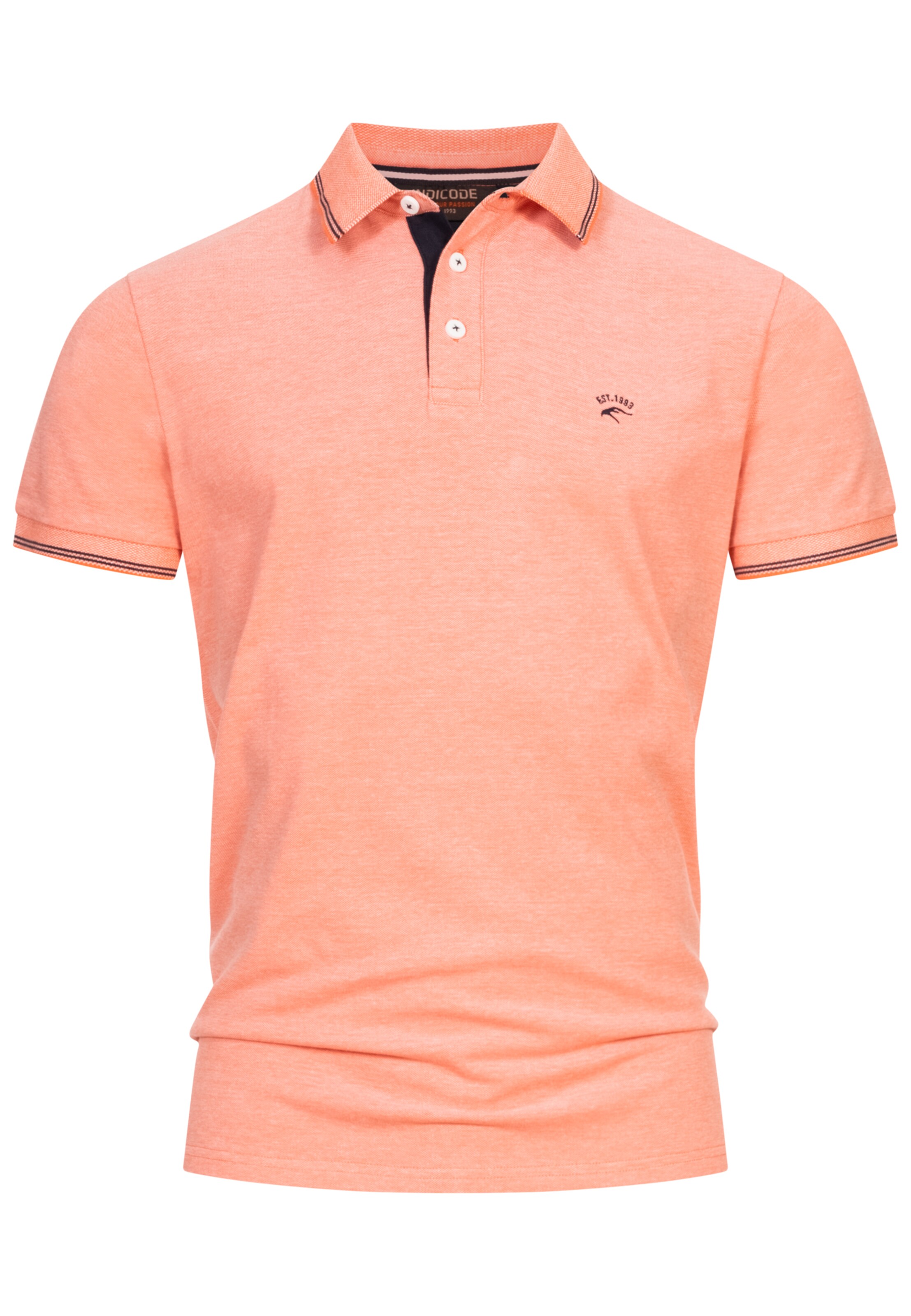 INDICODE JEANS Shirt 'San' in Orange: front