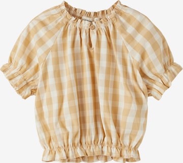 Lil ' Atelier Kids Blouse 'FINGAM' in Beige: voorkant