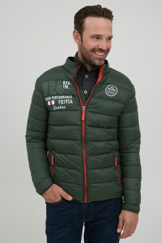 FQ1924 Between-Season Jacket 'Arnvid' in Green: front