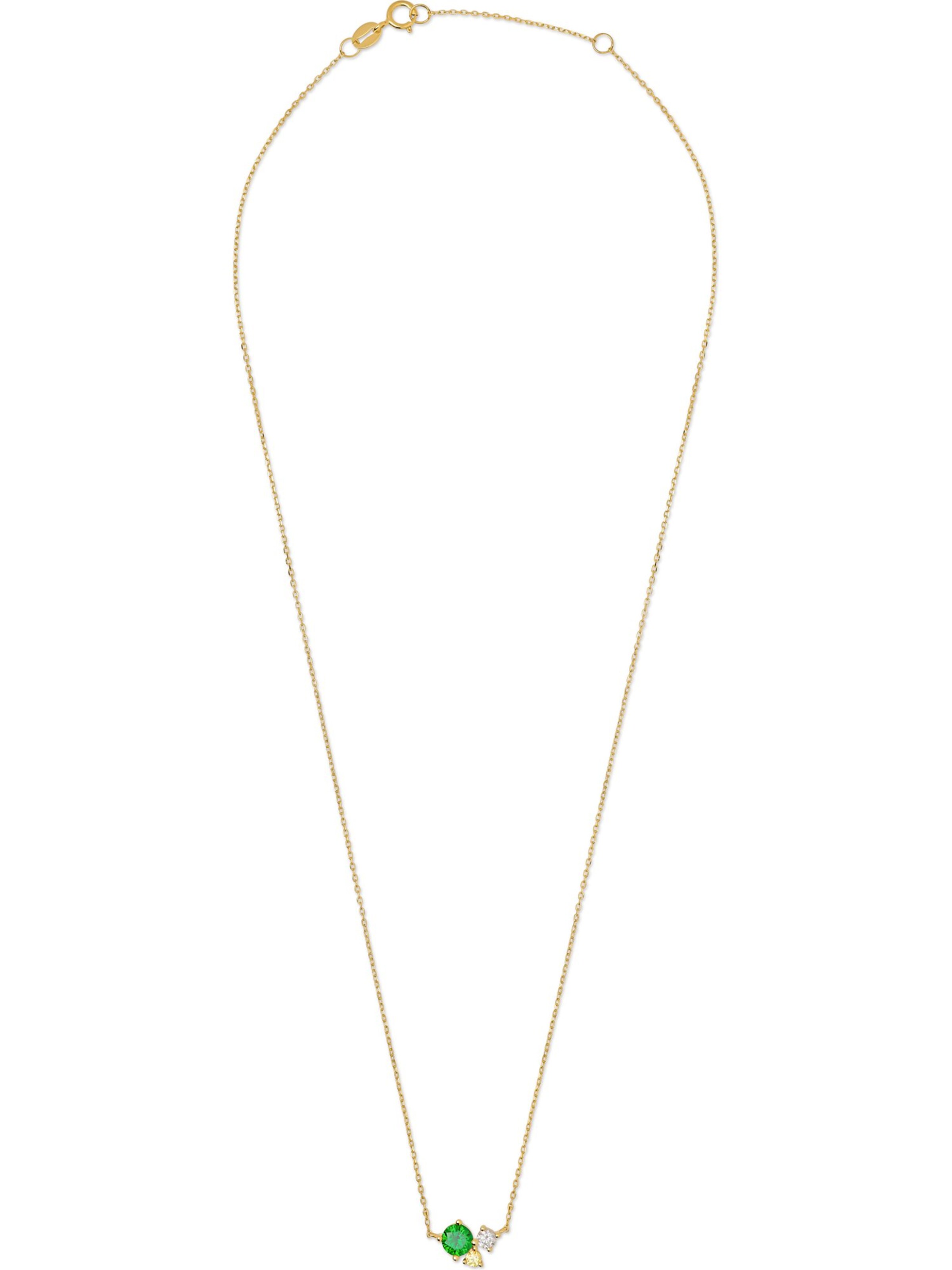 FAVS Necklace in Yellow: front