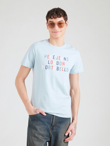 Pepe Jeans T-Shirt 'ELSON' in Blau: Vorderseite