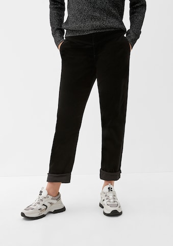 Regular Pantalon s.Oliver en noir : devant