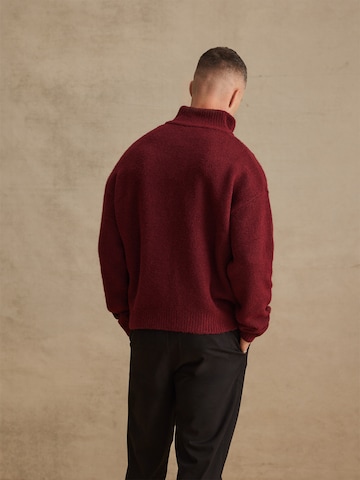 DAN FOX APPAREL Sweater 'Marek' in Red