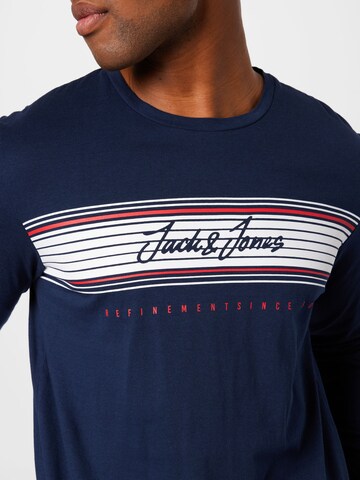 JACK & JONES Тениска 'Leo' в синьо