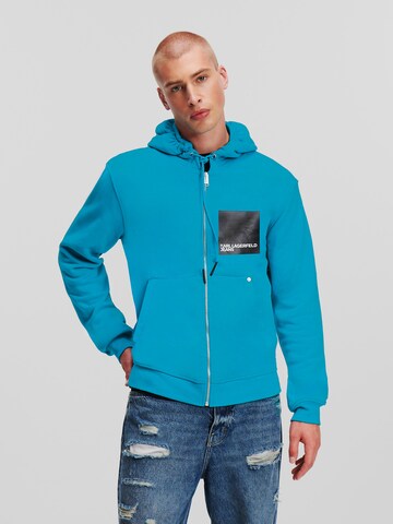 KARL LAGERFELD JEANS Sweat jacket in Blue: front