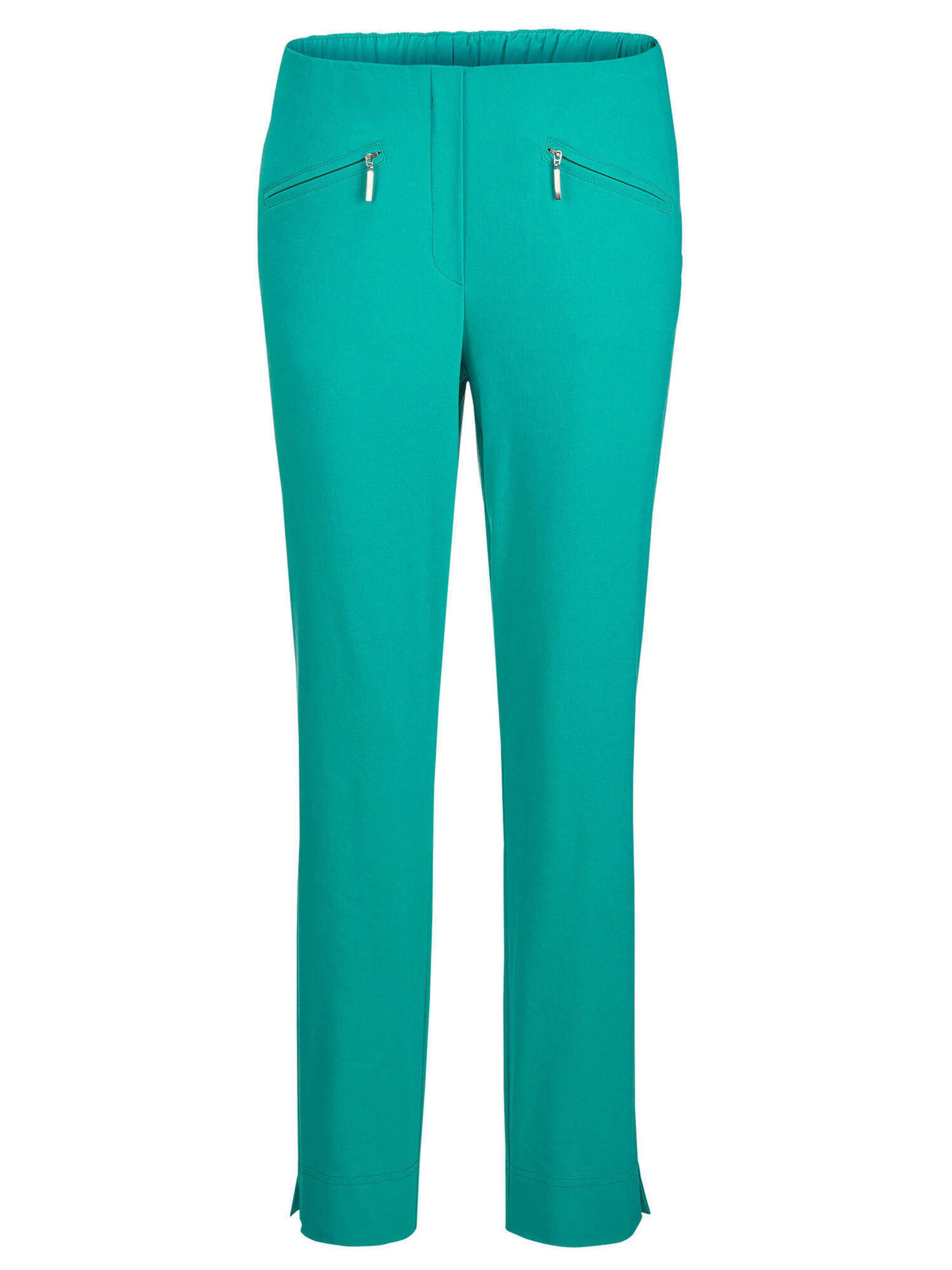 Goldner Tapered Hose 'Louisa' in Grün: Vorderseite