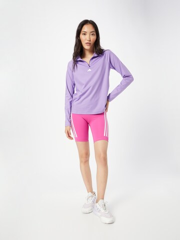 ADIDAS SPORTSWEAR - Skinny Pantalón deportivo 'Optime Train Icons 3-Stripes Bike' en rosa