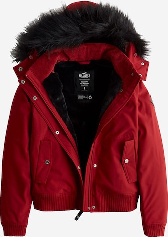 HOLLISTER Winter jacket in Red: front