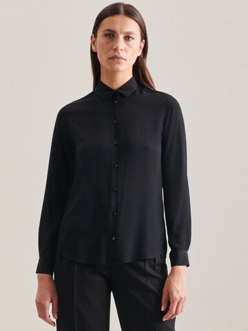 SEIDENSTICKER Blouse 'Schwarze Rose' in Black: front