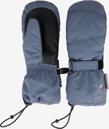 MAXIMO Handschuhe 'KIDS-Thermofausthandschuhe Daumen, Gummischlaufe, Thinsulate' in Blau: Vorderseite