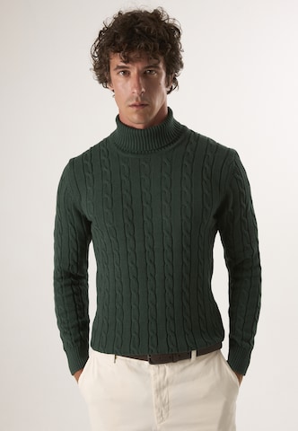 Pull-over Felix Hardy en vert : devant
