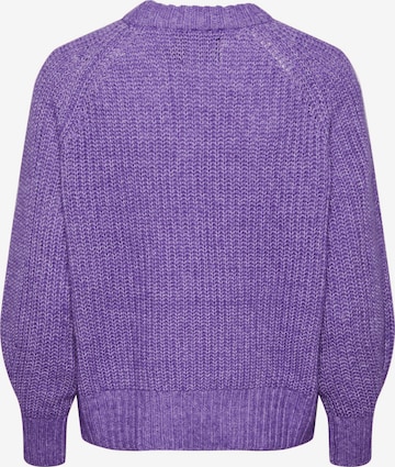 PIECES Sweater 'KATRIN' in Purple