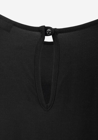 Tuta jumpsuit 'LS Overall black-flower' di LASCANA in nero