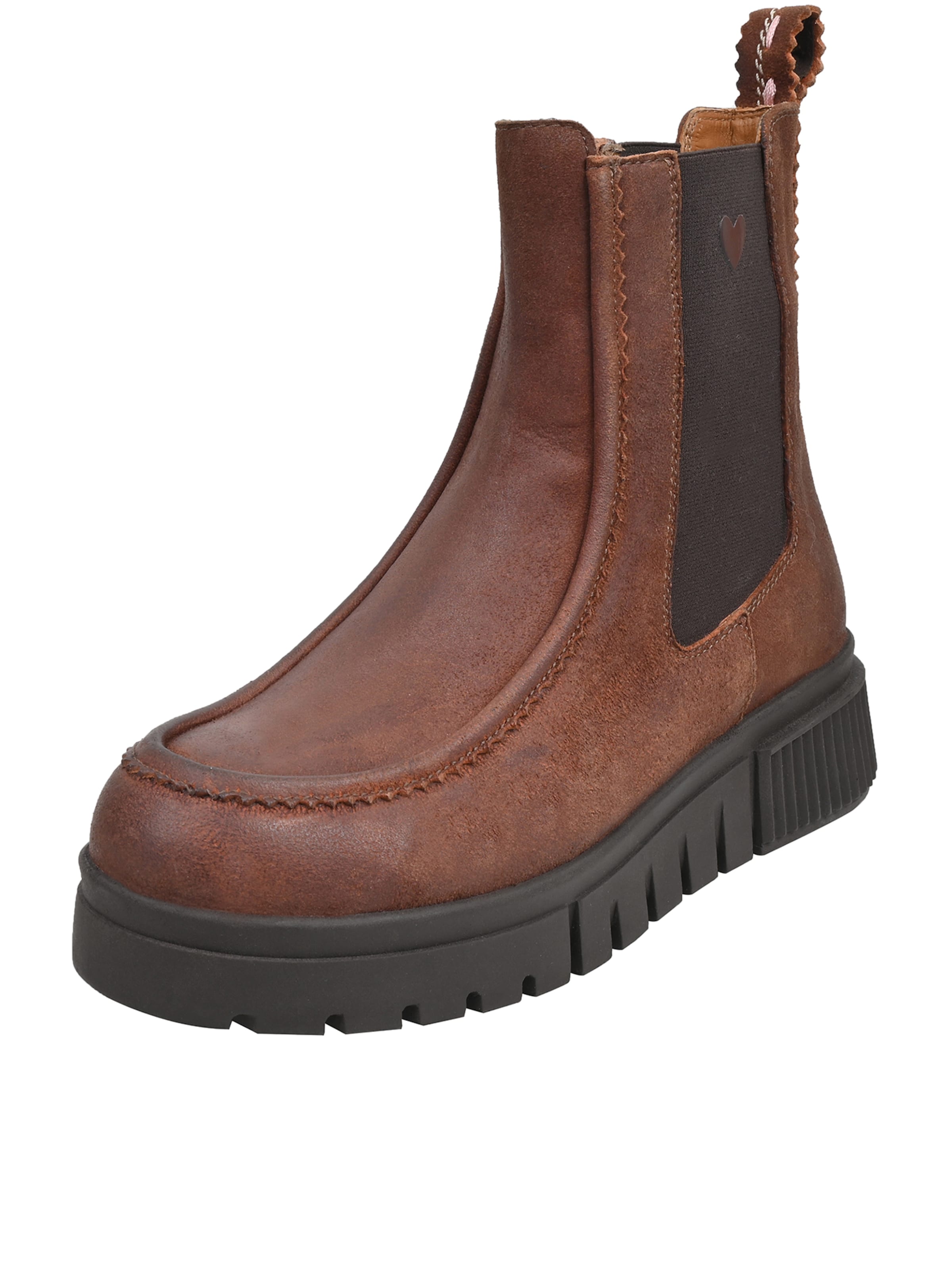 Crickit Chelsea boots 'Uldina' in Bruin: voorkant