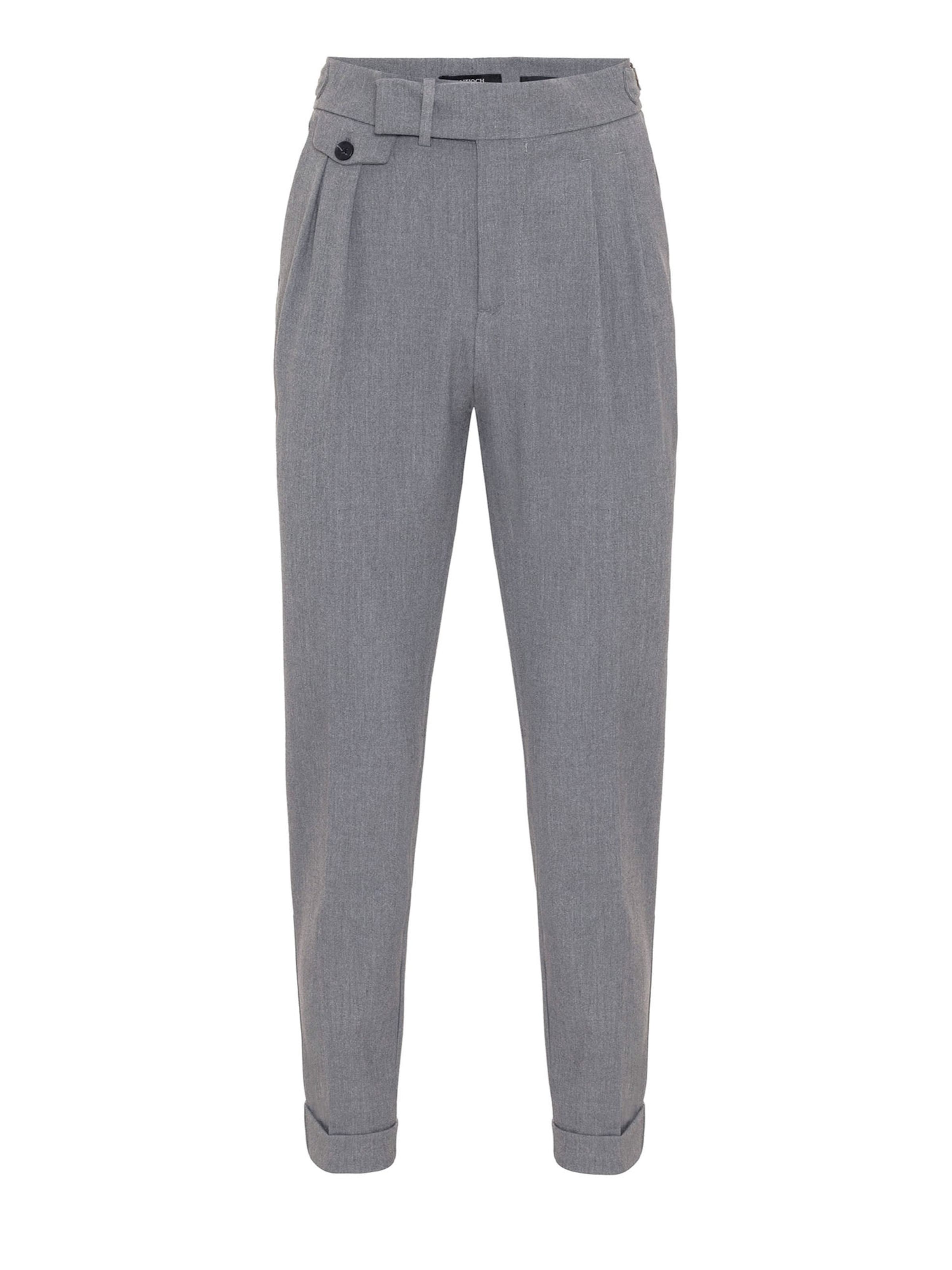 Regular Pantalon à pince Antioch en gris : devant