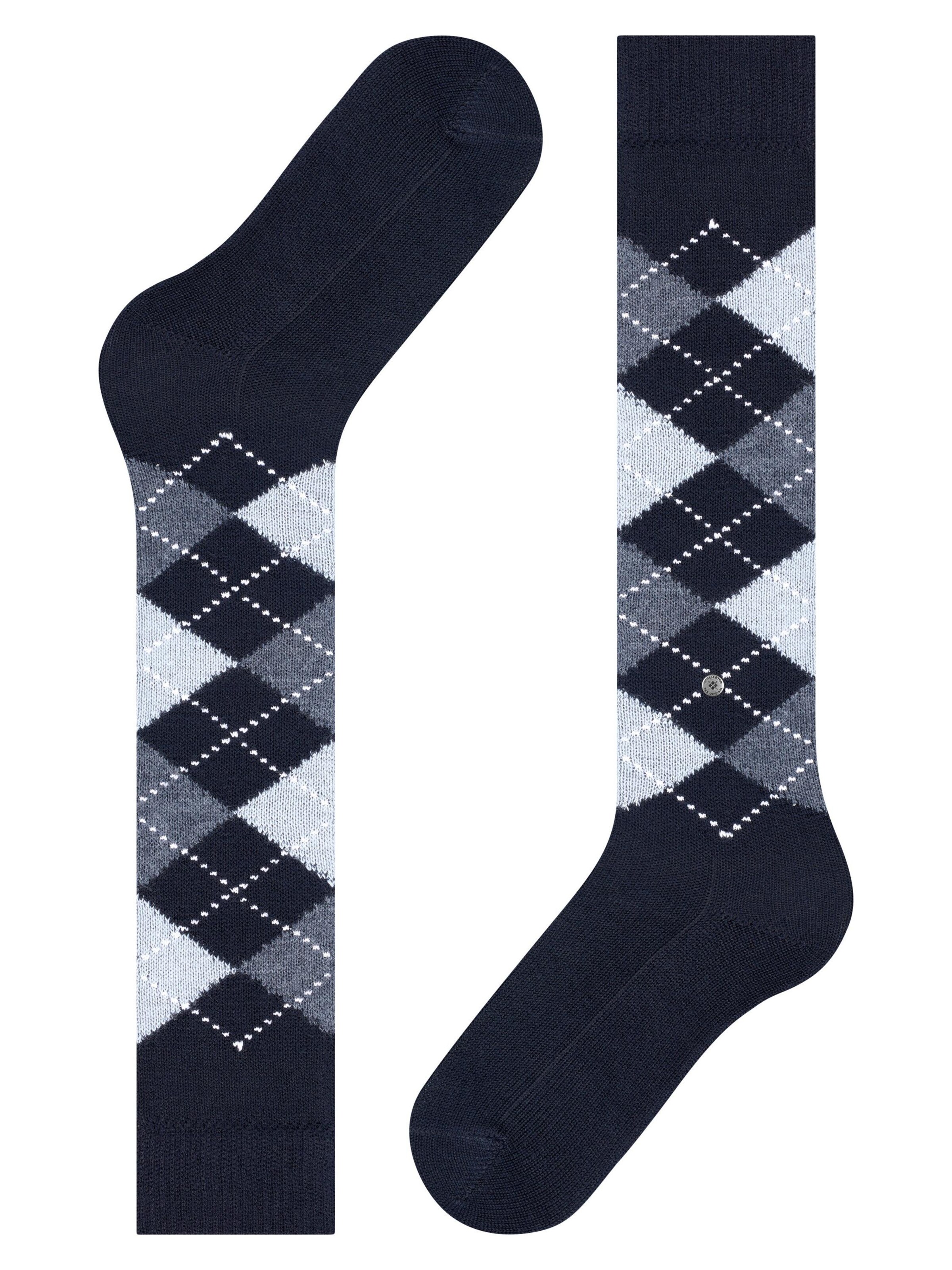 BURLINGTON Overknee Strümpfe 'Whitby'‌‌‌‌‌‌‌‌ in Blau