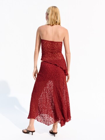 Jupe Bershka en rouge